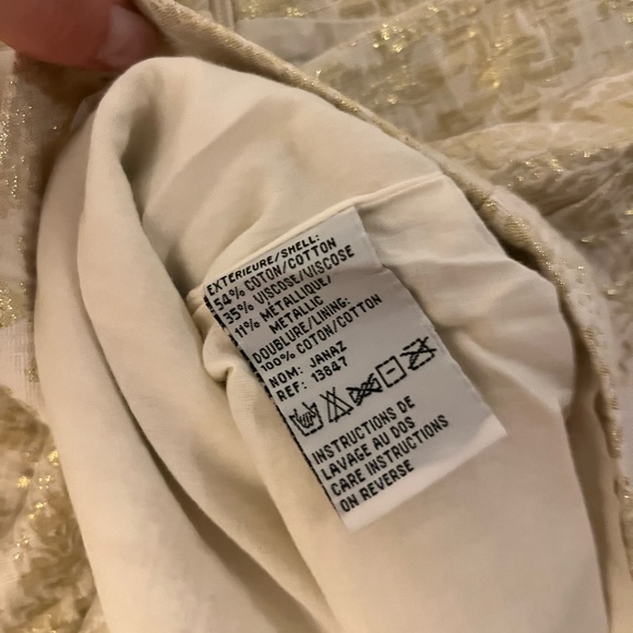 Gold and crème Sud Express Skirt - Picture 5 of 5